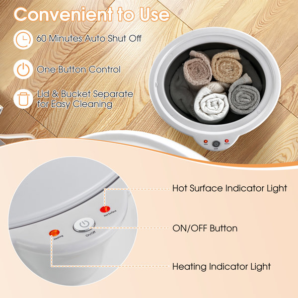 Costway Towel Warmer Bucket Electric Towel Warmer Wayfair